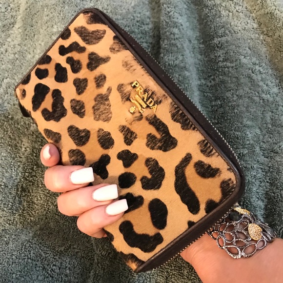 prada cheetah wallet